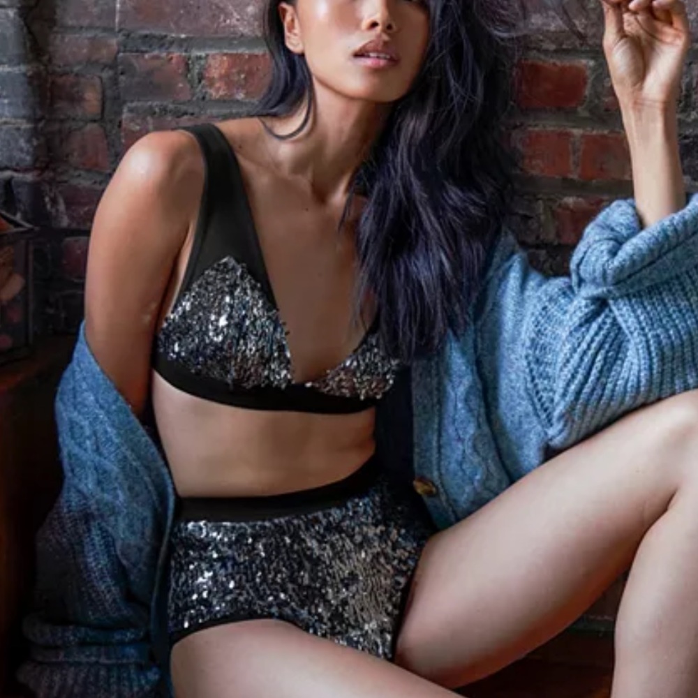 Free People Let it Shine Bralette & Panty